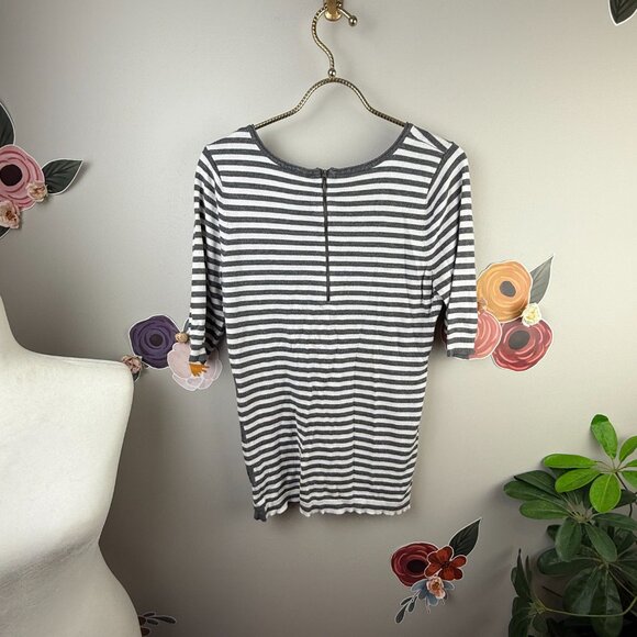 Express Blue and Gray Sweater with Zipper Back Set (2 Tops) - Size - Medium - Picture 4 of 9